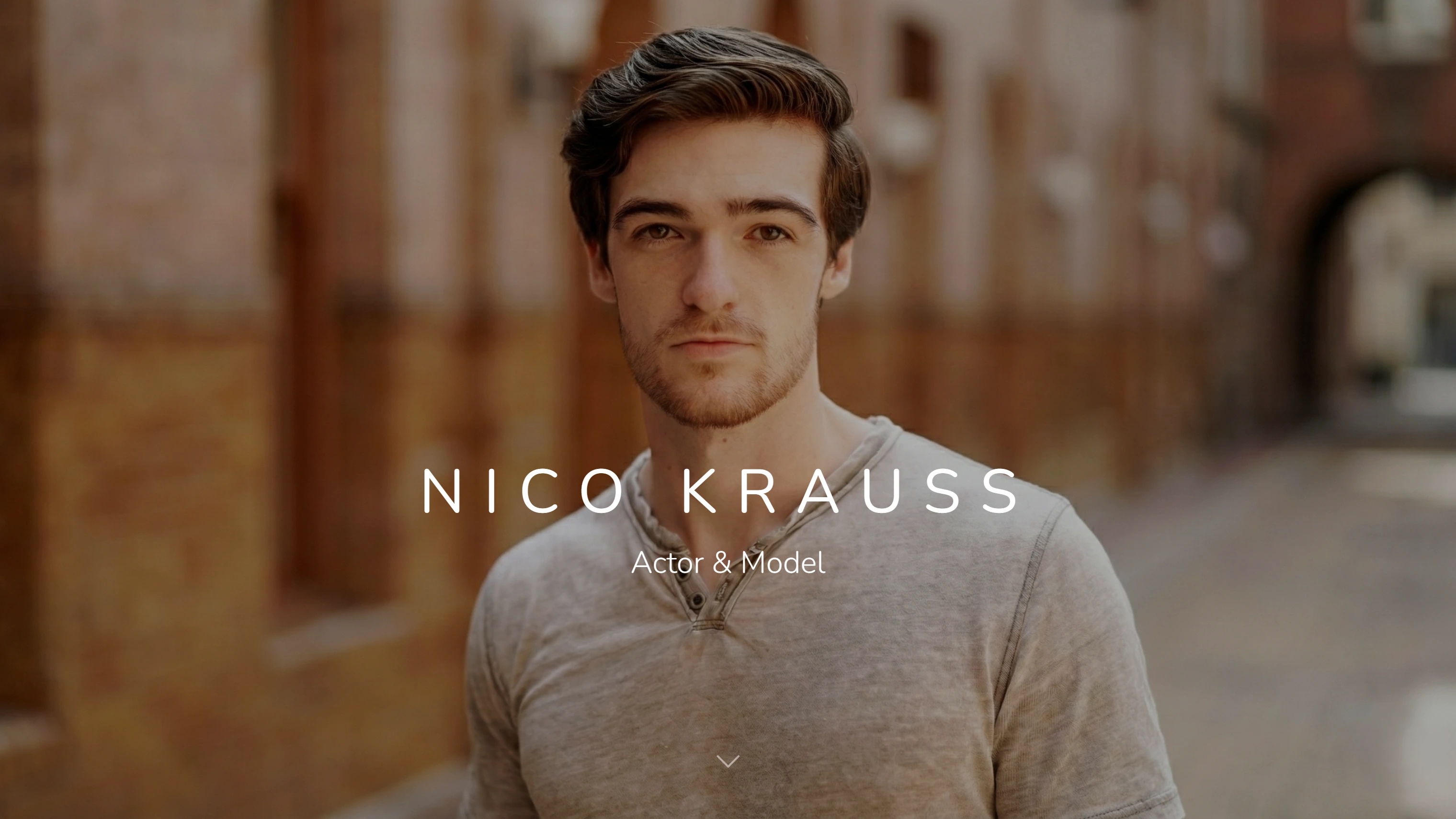 Actor portfolio website design