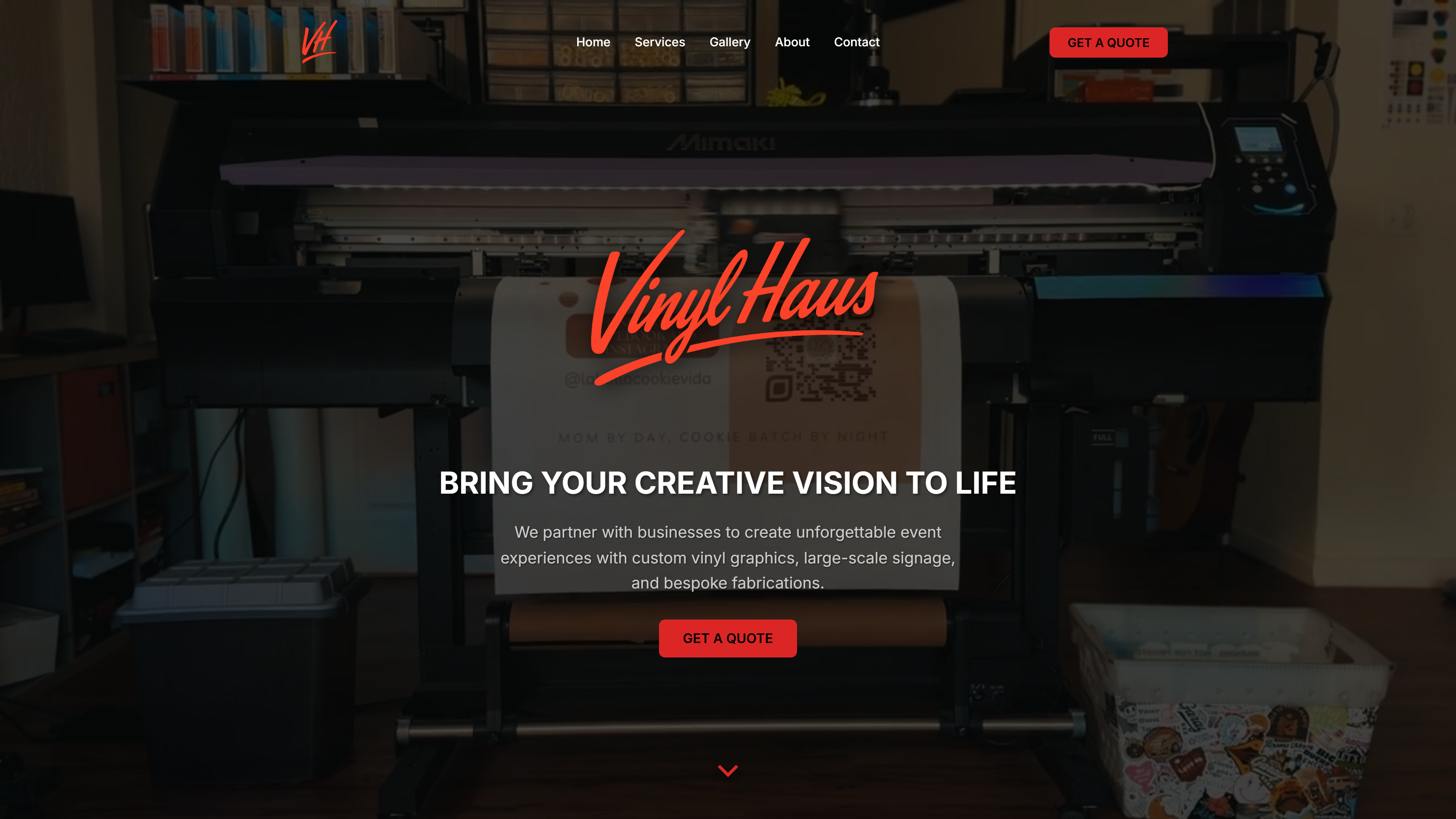 Vinyl Haus Desktop View