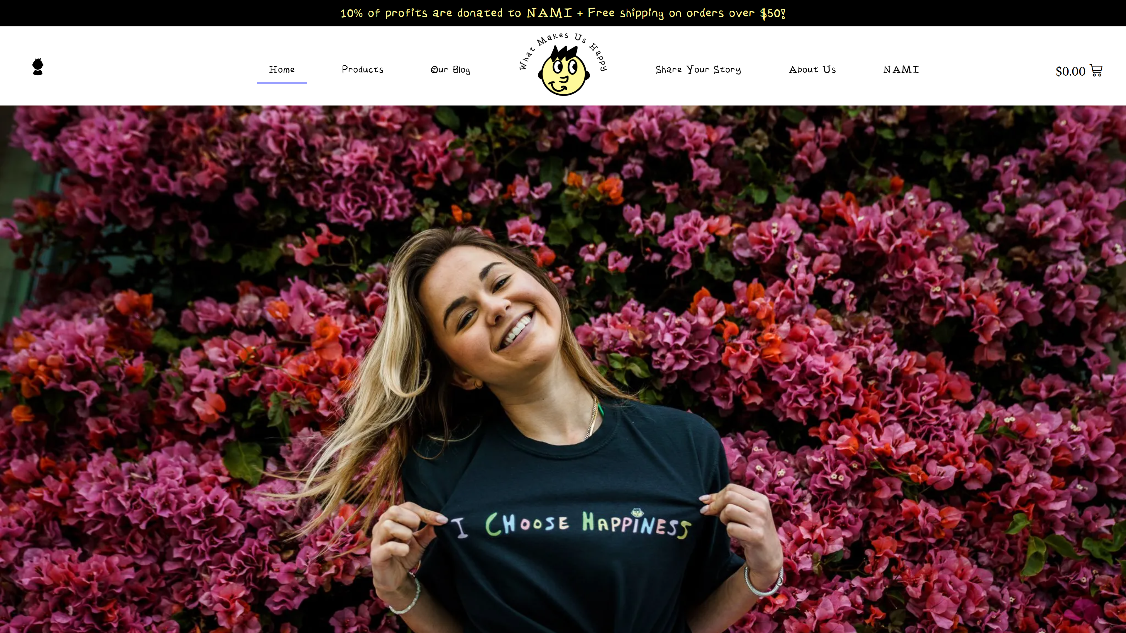 What Makes Us Happy Clothing Desktop View